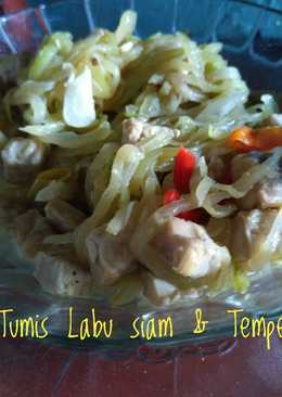 Tumis Labu siam dan Tempe