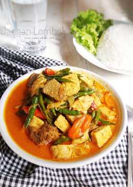 Jangan Lombok Campur Daging Sapi Versi Merah