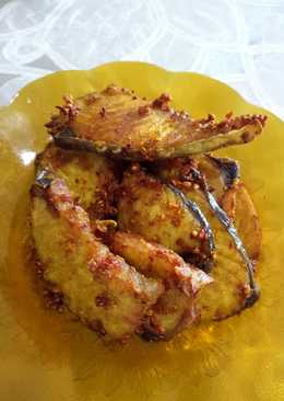 Ikan tenggiri goreng kunyit