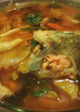 Sop Kepala Salmon Masak Woku