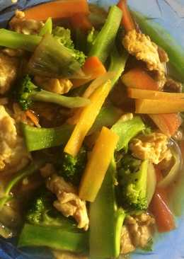 Sayur brokoli telur manis