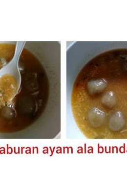 Bacil kuah taburan ayam