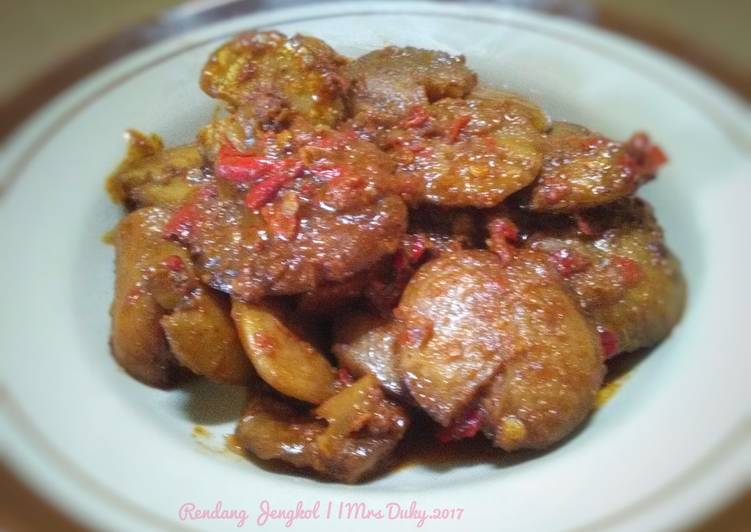 resep makanan Rendang Jengkol (Bumbu instan)