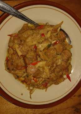 Jamur Tiram bakso masak lada