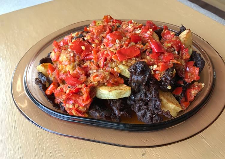 resep masakan Dendeng Kentang Balado