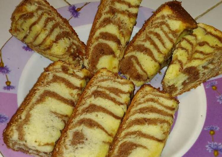 Resep Bolu zebra jadul