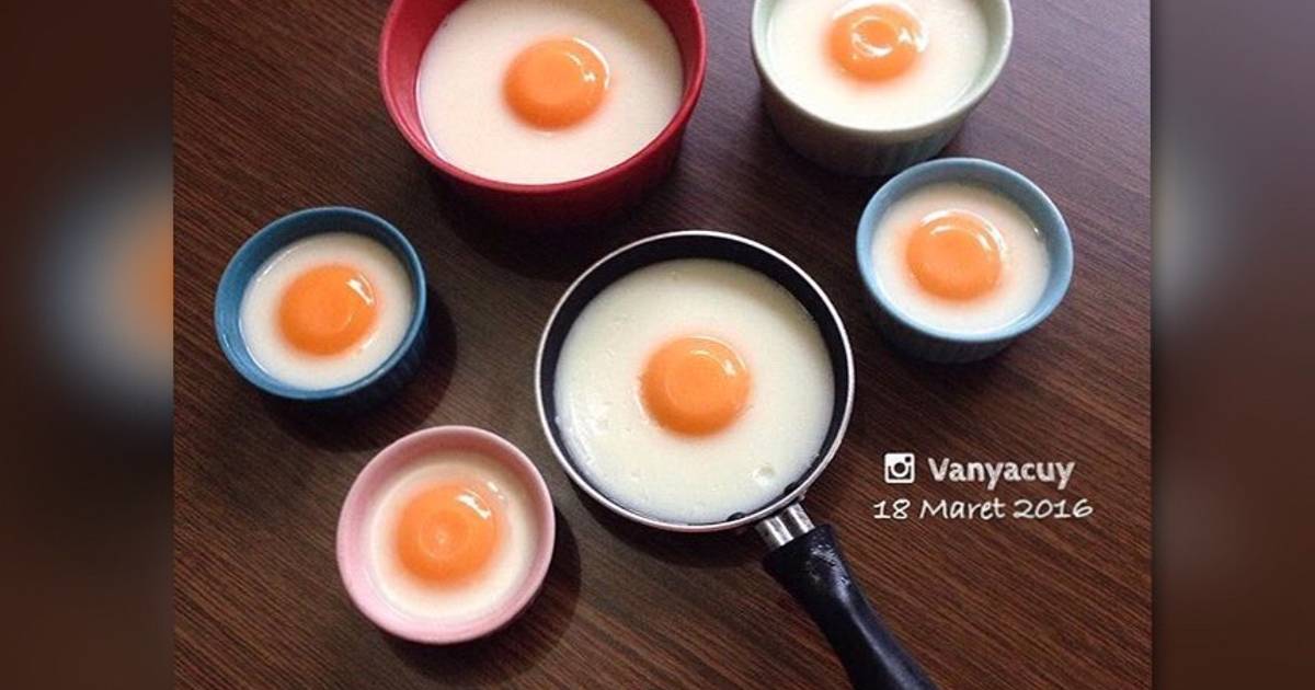 Resep Puding Telor Ceplok Resep Puding Telor Ceplok