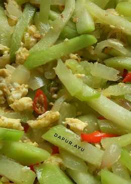 Tumis Labu Siam Telur Orak Arik