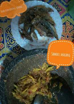 Sambel Macang with Ikan Asin Goreng Tepung