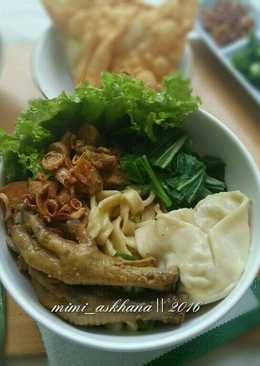 Mie Ayam Jamur + Pangsit