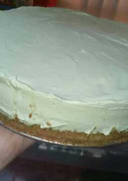 No Bake Matcha Greentea Cheesecake