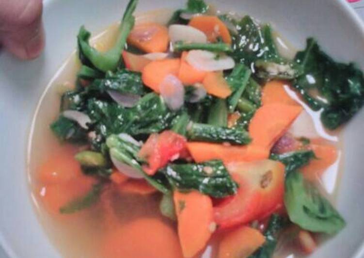 gambar untuk resep makanan Tumis sawi pahit wortel
