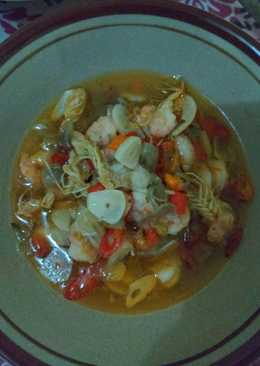 Oseng udang kuah puedes ongguh