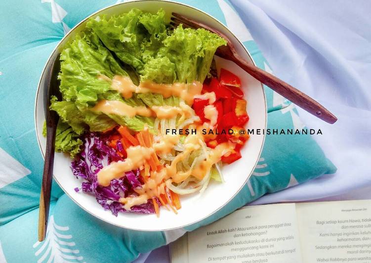 cara membuat Salad sayur sehat dan segar ??