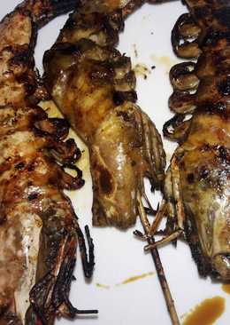 Udang bakar gurih asin mantap