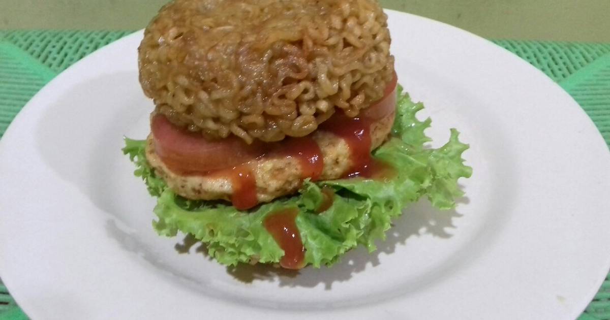 33 resep burger mie enak dan sederhana - Cookpad