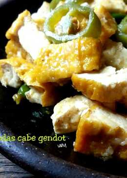 Tumis Tahu Pedas Cabe Gendot