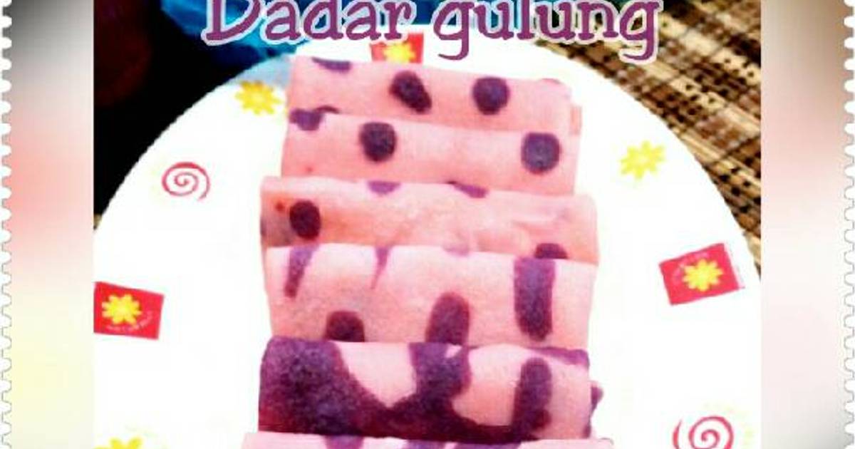 Resep Dadar gulung zebra polka