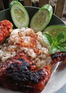 Uduk liwet ayam bakar