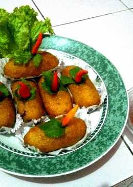 Kroket singkong isi sosis#beranibeking