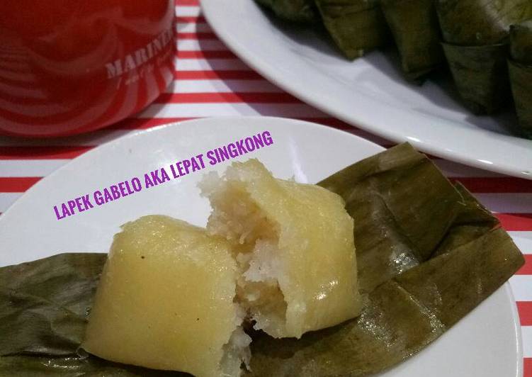 gambar untuk resep makanan Lapek Gabelo AKA Lepat Singkong