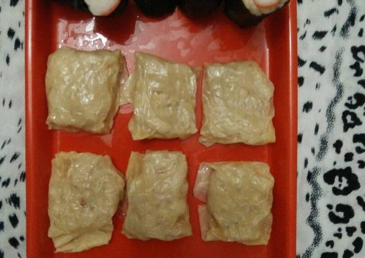 resep lengkap untuk Siomay kulit tahu dan nori crab stick