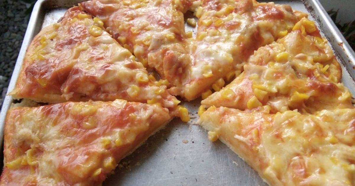 648 resep corn pizza with keju mozarella enak dan 