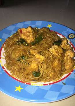 Oseng bihun jagung tahu bumbu kecap