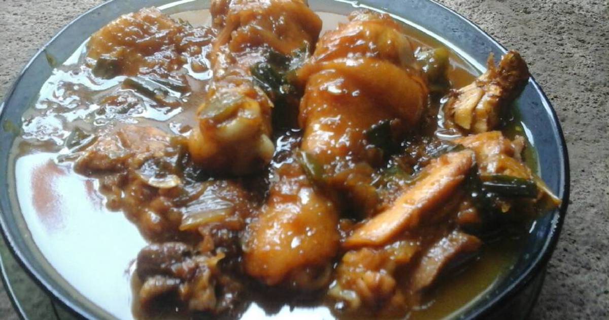 Resep Ayam kuah kecap manis ala rizky