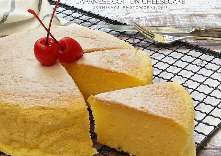 Resep JAPANESE COTTON CHEESECAKE (no cream cheese) Dari Genika yulia