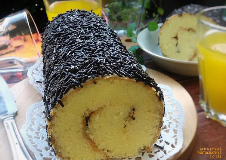 resep makanan Double Chocolate Roll