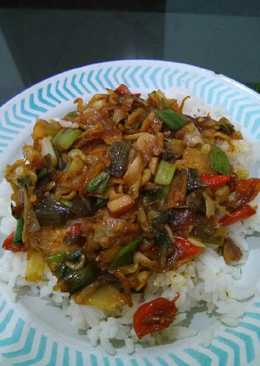 Tumis kol kecap pedas