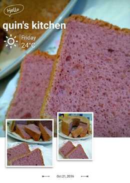 Chiffon cake ubi ungu