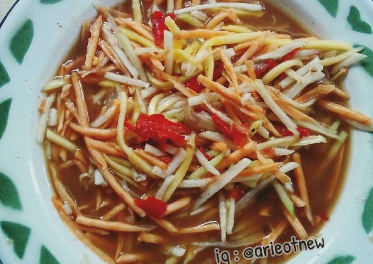  Resep  Rujak kuah  pindang tp gak pake  kuah  pindang lah 