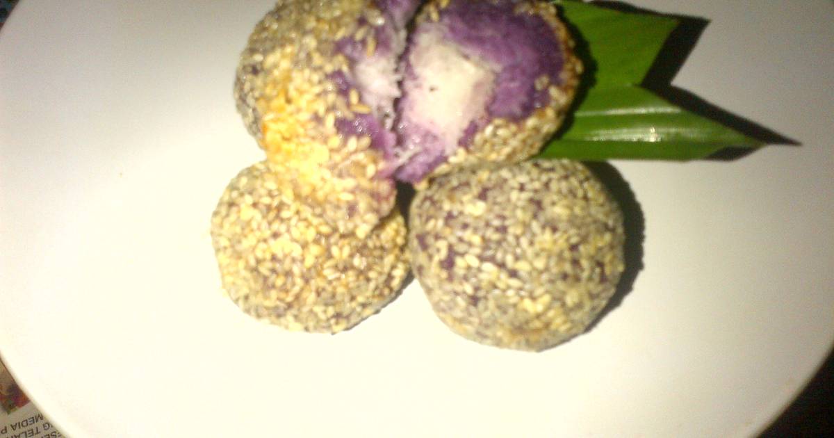 Resep onde-onde ubi ungu Resep onde-onde ubi ungu