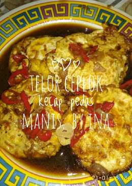 Telur ceplok kecap pedas manis