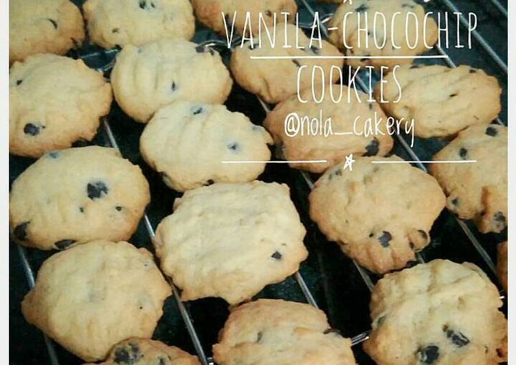 Resep Vanila-chocochip cookies (super simpel)