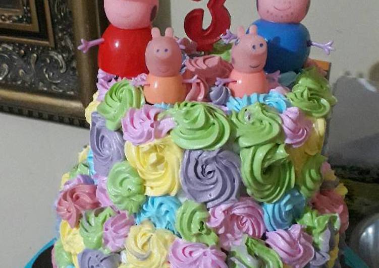 gambar untuk resep makanan Unicorn ogura Birthday cake (from tintin recipe)