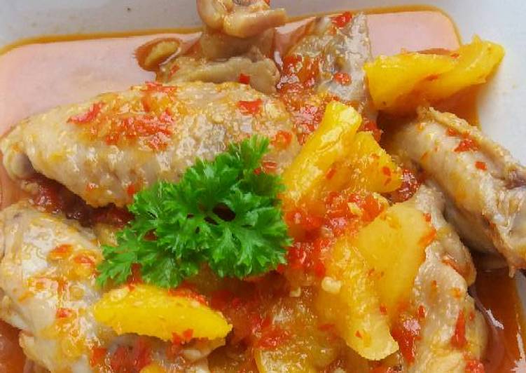 resep makanan Ayam Lempah Nanas Khas Bangka