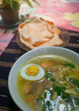 Soto bening kuah ringan seger