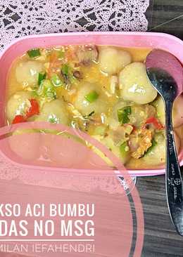 Bakso aci pedas no MSG