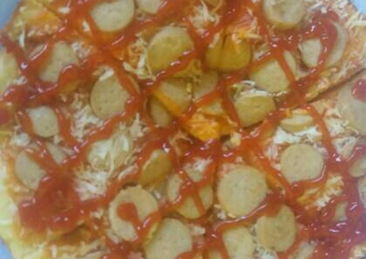 Resep Menu Anak: Pizza Sosis Keju By Diah Surya