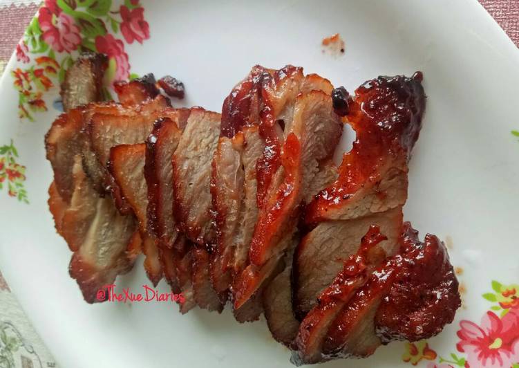 resep makanan Charsiu | Chasio Babi | Chinese BBQ Pork |