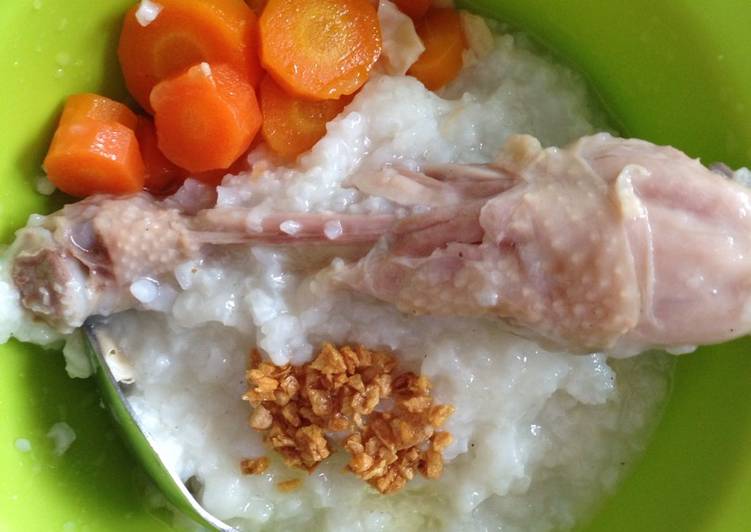 resep lengkap untuk Bubur ayam simple