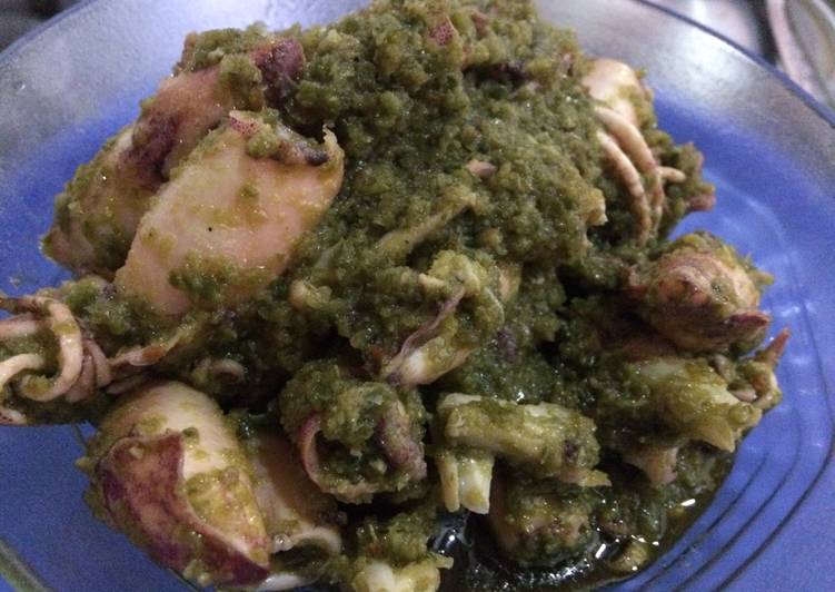 resep makanan Cumi Asin Sambel ijo