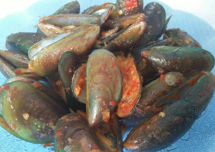 resep lengkap untuk Kerang ijo sambal