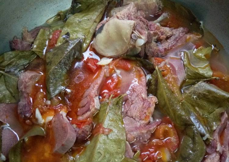 Lidah bacem foto resep utama
