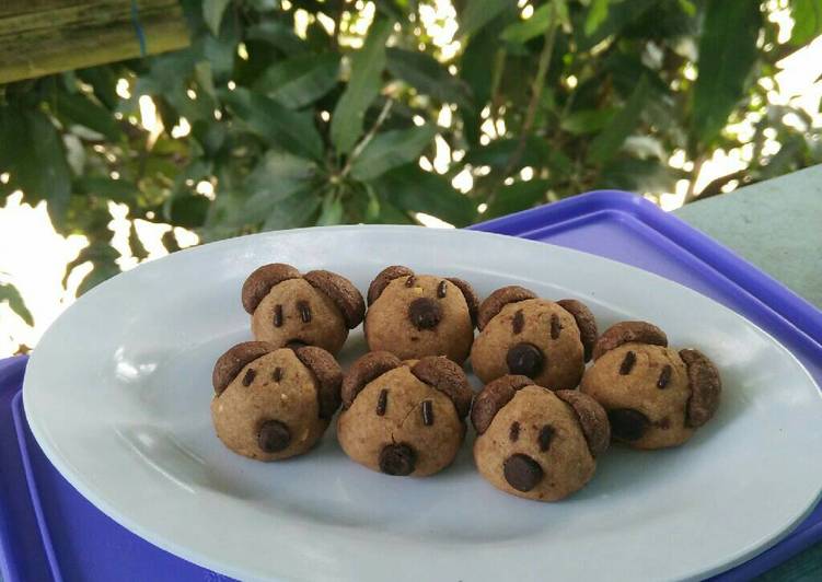 cara membuat Cookies dogies??