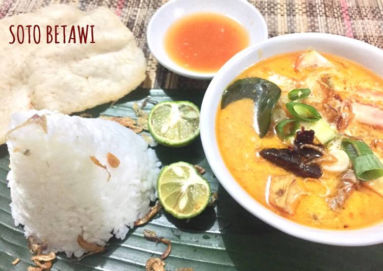 gambar untuk resep makanan SOTO BETAWI pakai susu