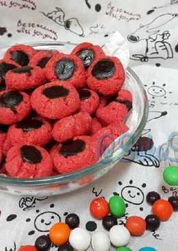 Pinky Choco Thumbprint Cookies #Ketopad_CP_AnekaKueKering